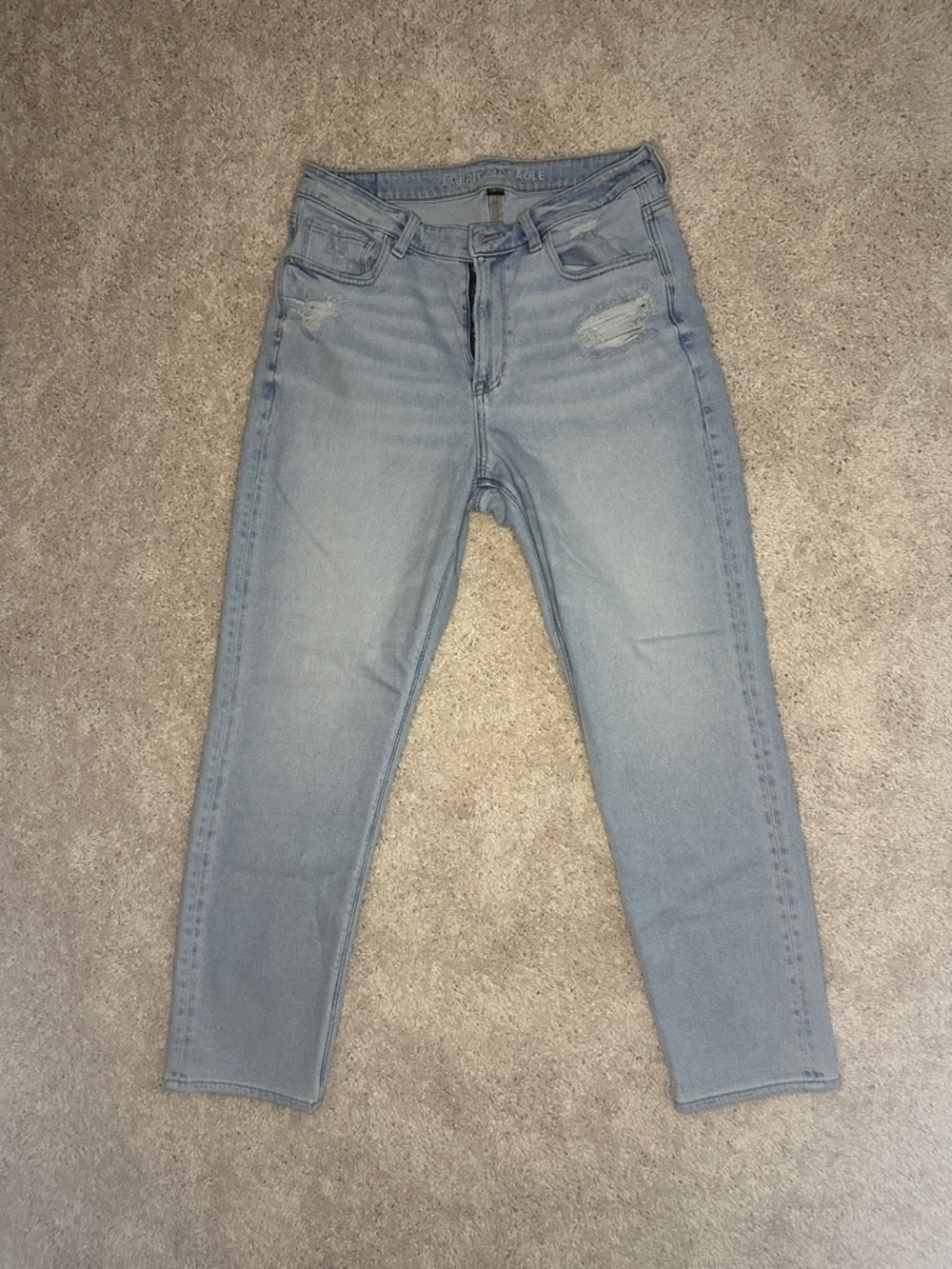 American Eagle Outfitters Light Wash Straight Jeans